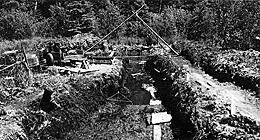 Trench looking east in 1964