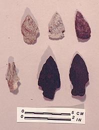 Howard Lake site projectile points