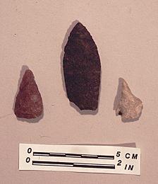 Howard Lake site projectile points