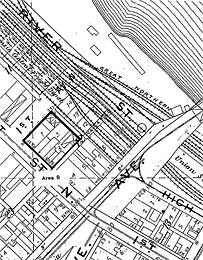 Minneapolis Real Estate Board Map, 1903.  Note position of AREA B