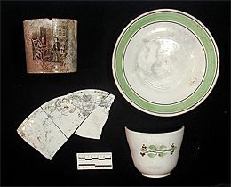 Ceramics discovered at Bridgehead