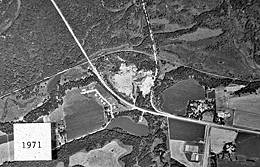 1971 Aerial view of the Bryan Site
